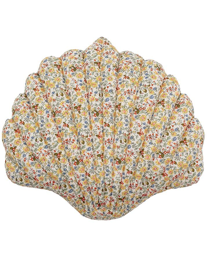 Zierkissen FRO – MUSCHEL (50x50) in gelb/bunt