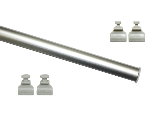Clip-on profiel, zilver, 60 cm