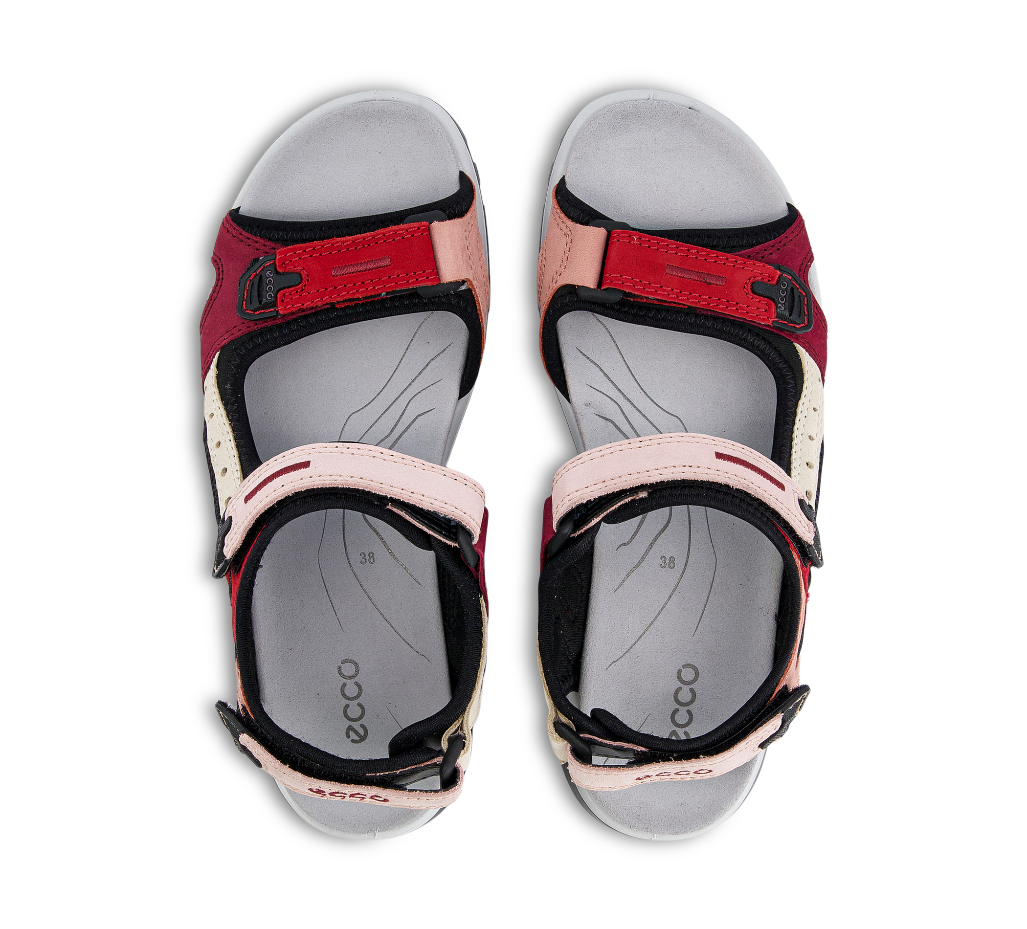 Ecco Offroad - Trekkingsandalen rotmulticolor