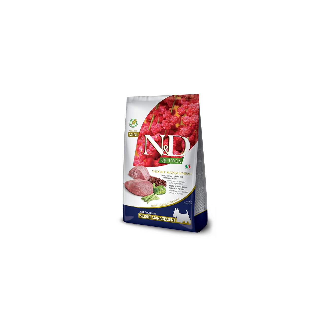 N&D Farmina Quinoa Mini Adult Weight Management Lamm 2,5 kg