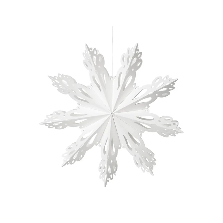 Broste Copenhagen - Christmas Snowflake Deko-Anhänger, Ø 30 cm, weiss