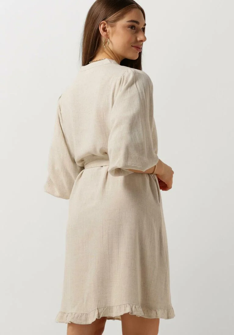 NOTRE-V beige notre-v mini jurk nv-duno