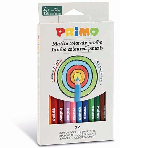 Primo jumbo kleurpotloden (12st)