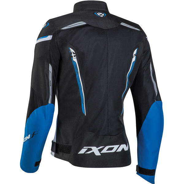 Ixon - Blouson femme Striker Air Waterproof Lady Noir / Blanc / Bleu