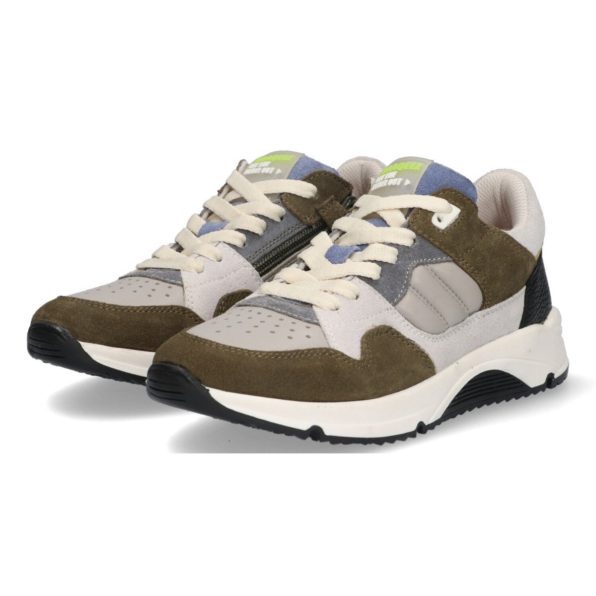 Maxime Magic - Lage Sneakers Braqeez Groen