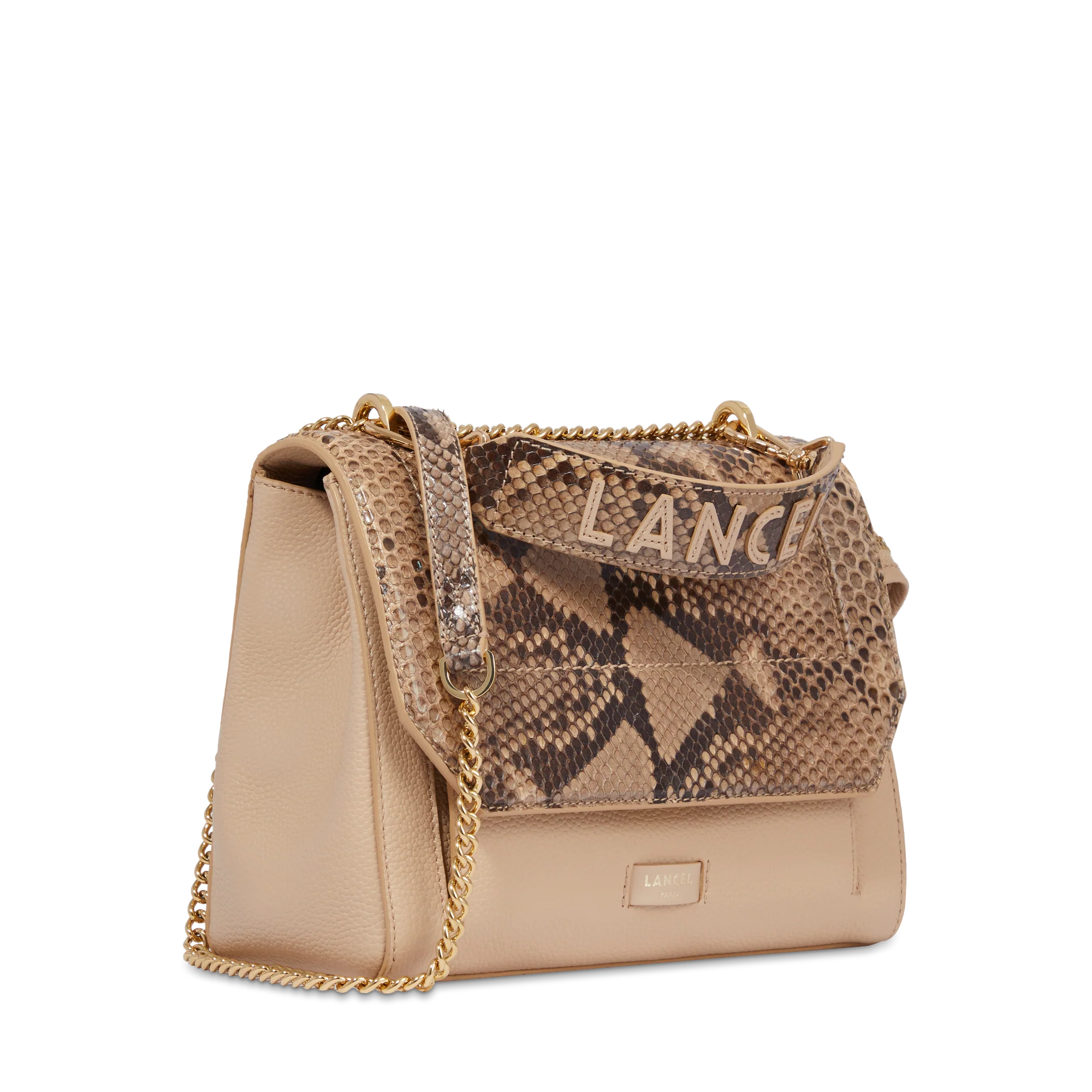 Sac rabat M Ninon de Lancel-Cappuccino/Dore