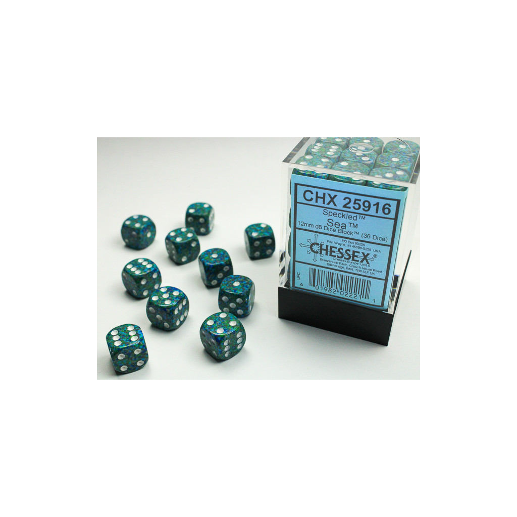 Set de 36 Dés Chessex : Speckled