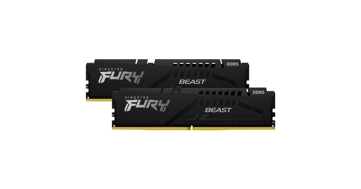 Kingston FURY16 GB DDR5-5600 Kit werkgeheugen  (Zwart, KF556C36BBEK2-16, Beast, EXPO)