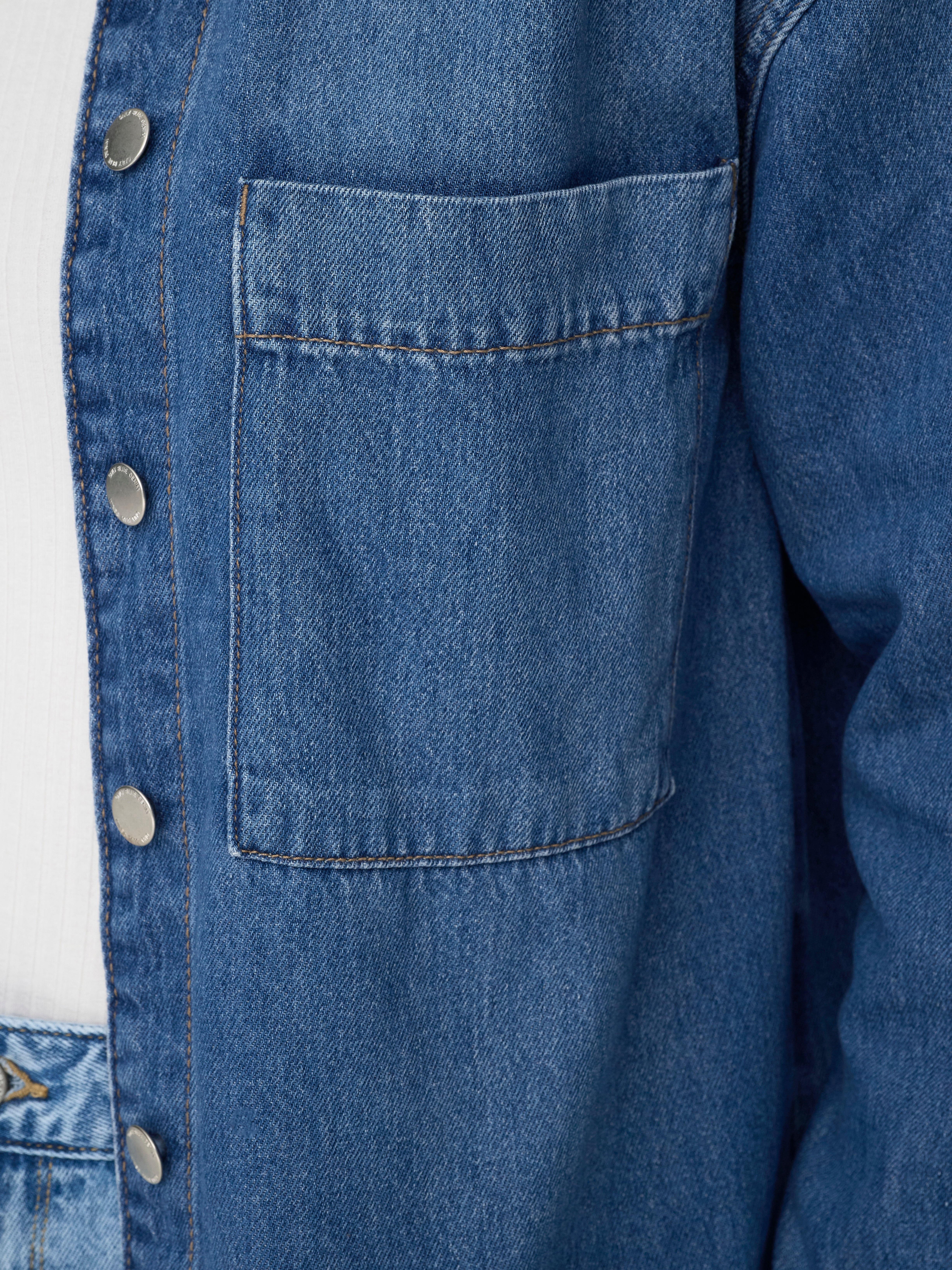 ONLESTELLE Jeanshemd Medium Blue Denim