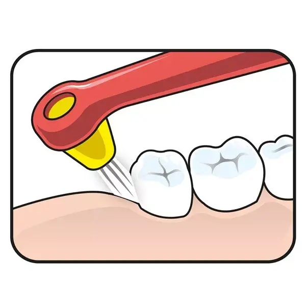Escova de dentes macia TePe Interspace + 12 cabeças de escova