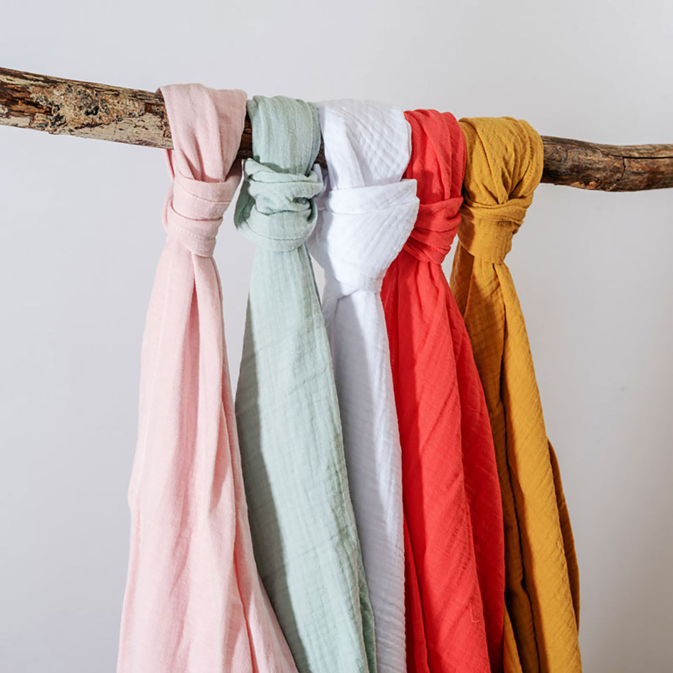Papate Maxi Lange en Coton Bio rose - 100x100 cm