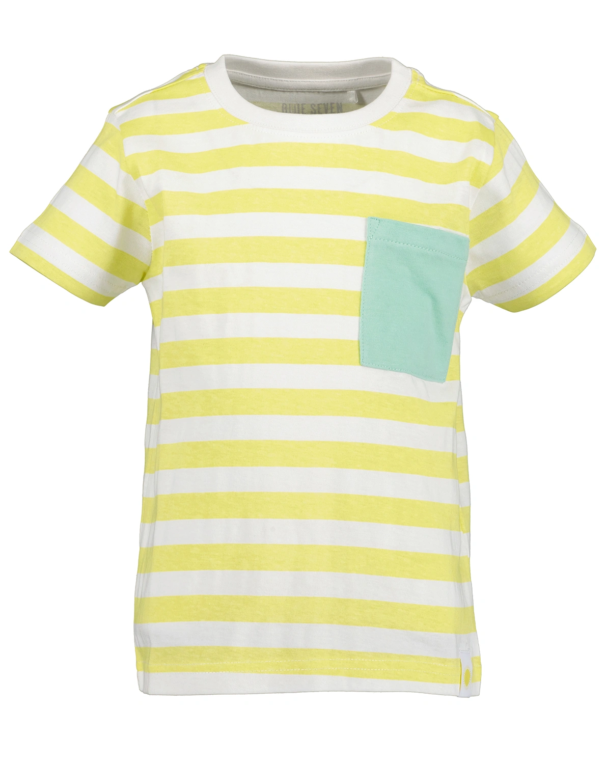 T-Shirt FRESH gestreift in weiß/gelb