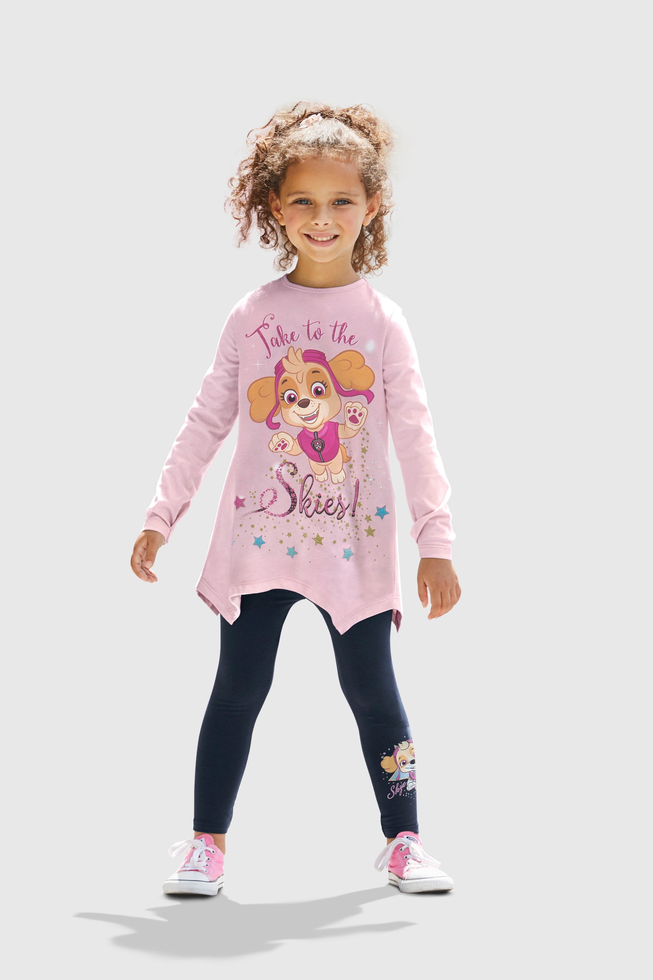 PAW PATROL Shirt & Leggings Set, 2 Stk. mit grossem Frontmotiv