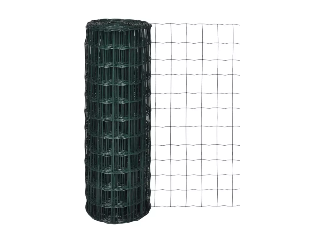 Cl?ture euro Acier 25 x 1,0 m Vert