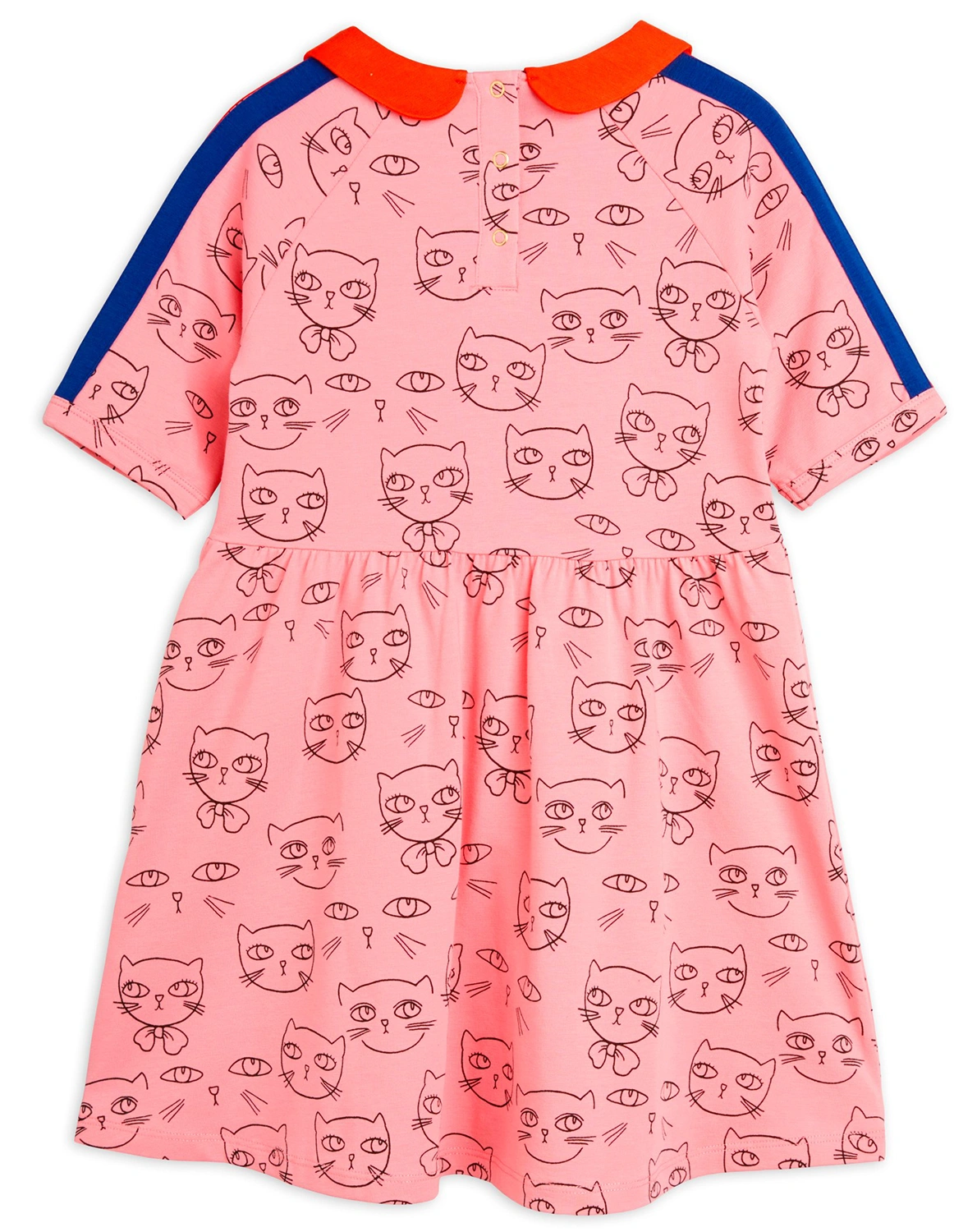 Kurzarm-Kleid CATHLETHES AOP in rosa