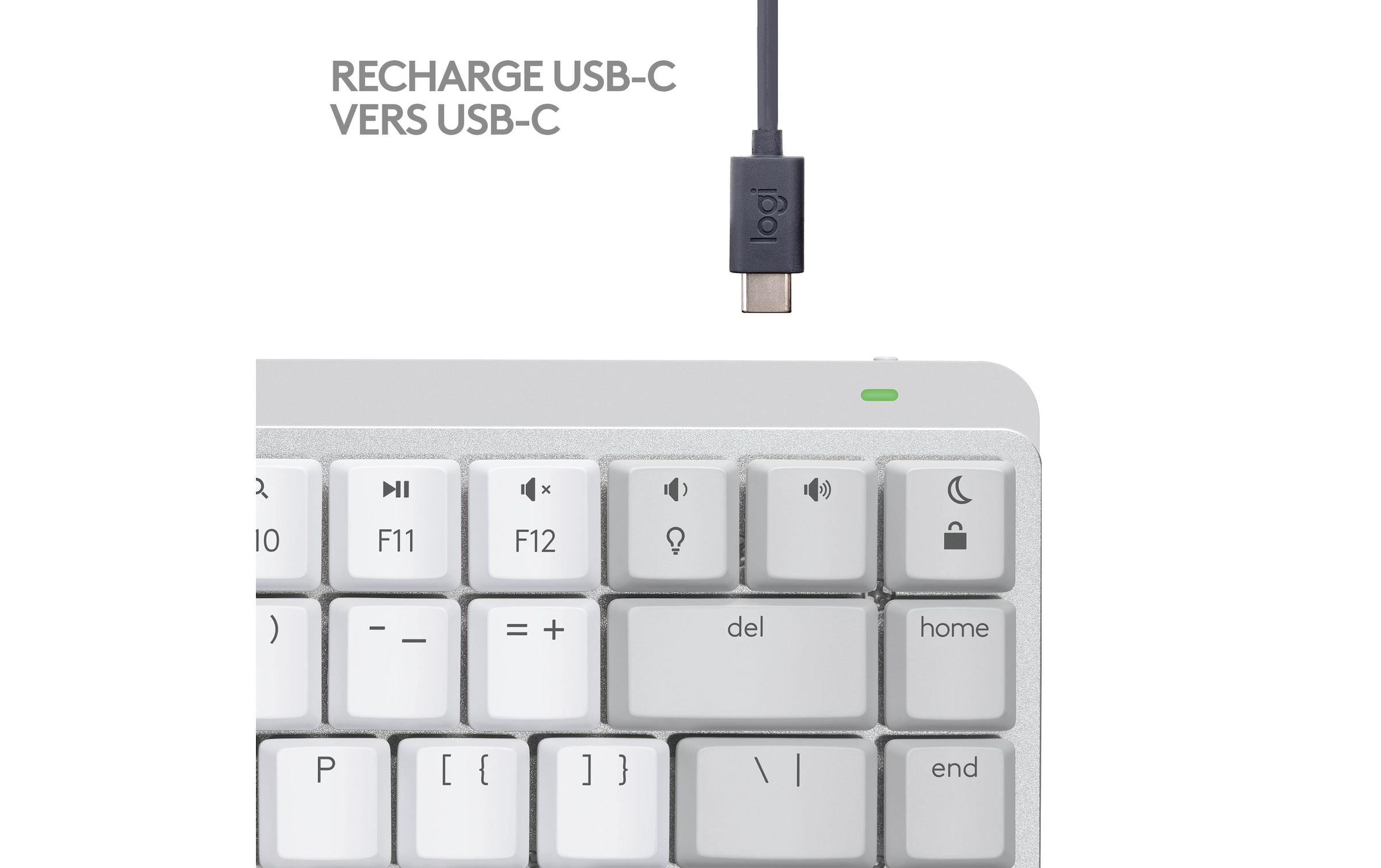 Logitech Wireless-Tastatur »MX Mechanical Mini for Mac pale grey« ()