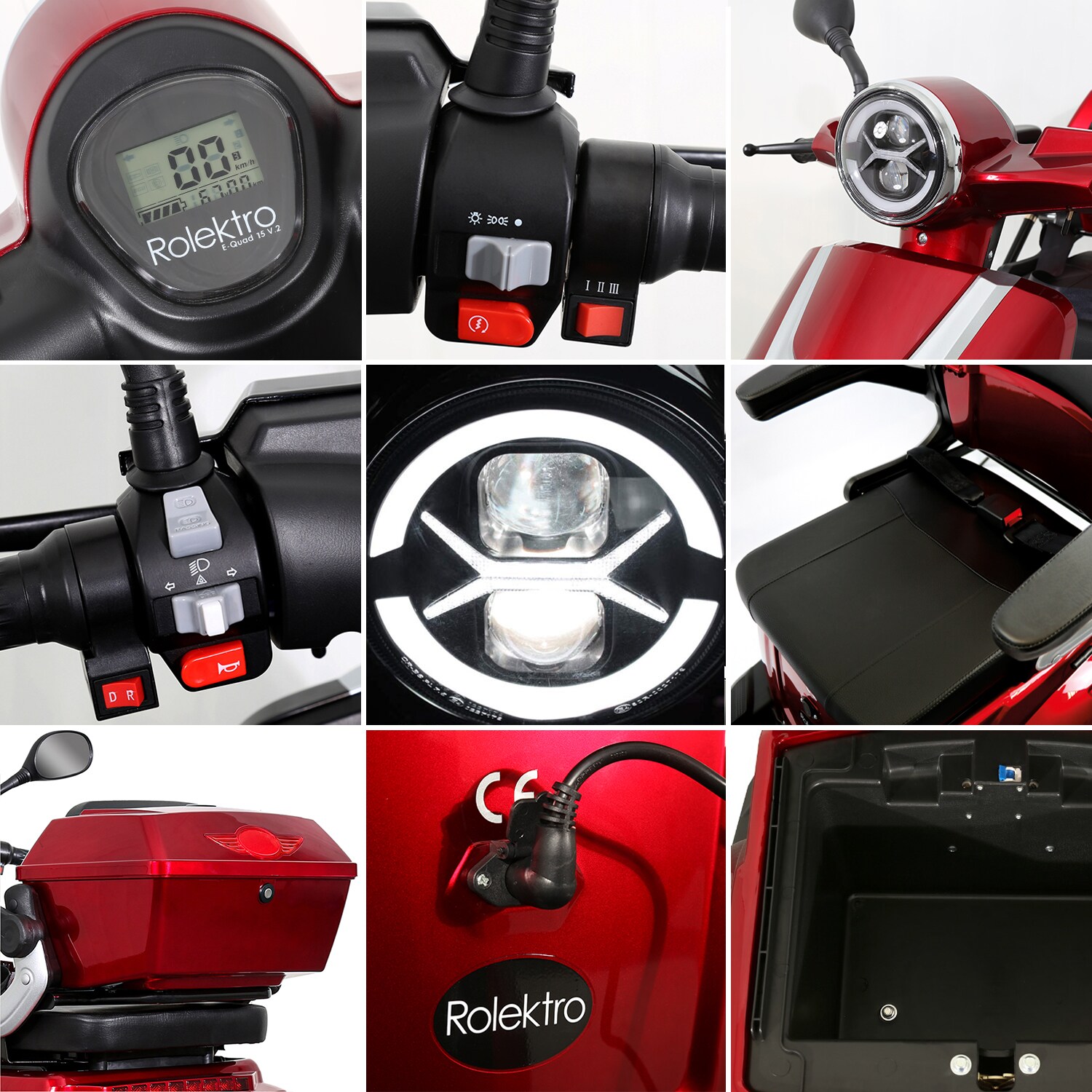 Rolektro E-Quad 15, Rot