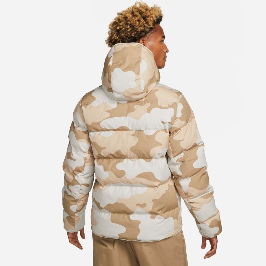 Nike Manteau d'Hiver Therma-FIT Coupe-Vent Camo - Gris/Blanc Cassé