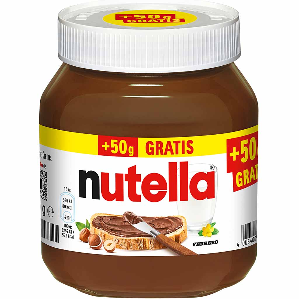 Nutella Brotaufstrich im Glas 500g MHD:24.9.25