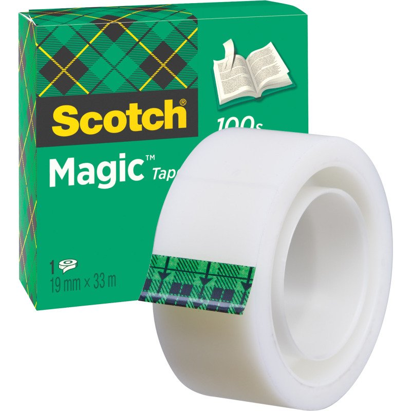 Ruban adhésif Scotch Magic invisible - largeur 19 mm x Longueur 33 m