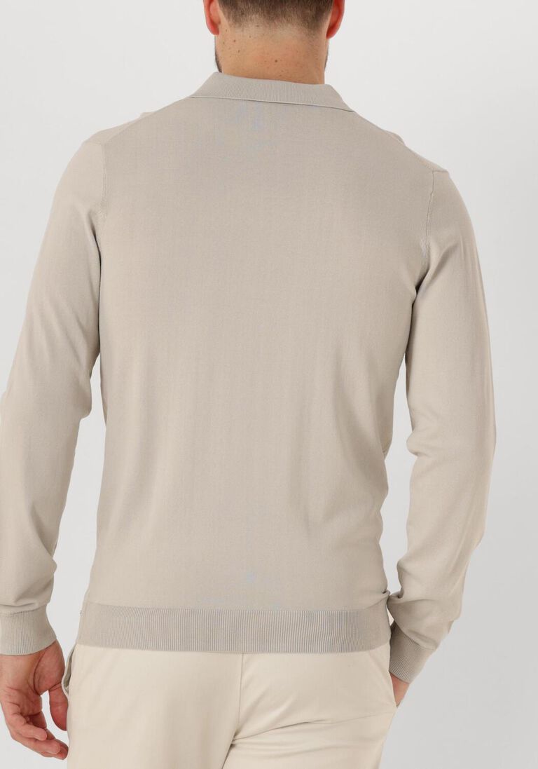 gebroken wit gentiluomo trui polo no button ls k2039-260