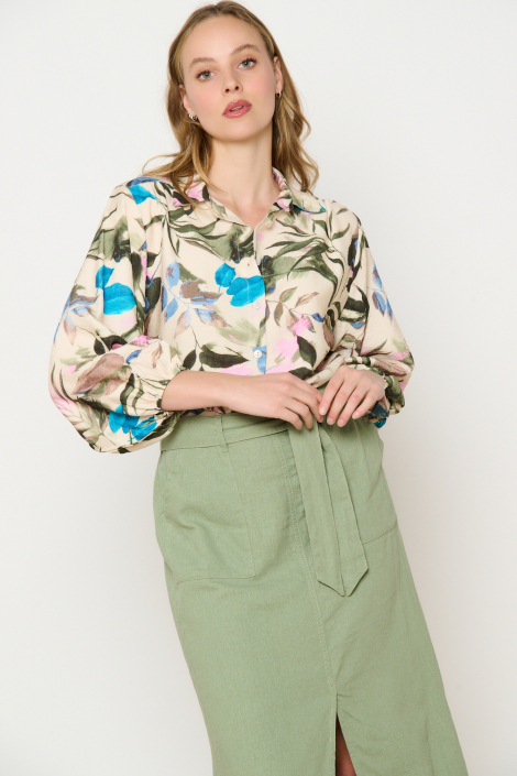 LolaLiza ecru dames blouse
