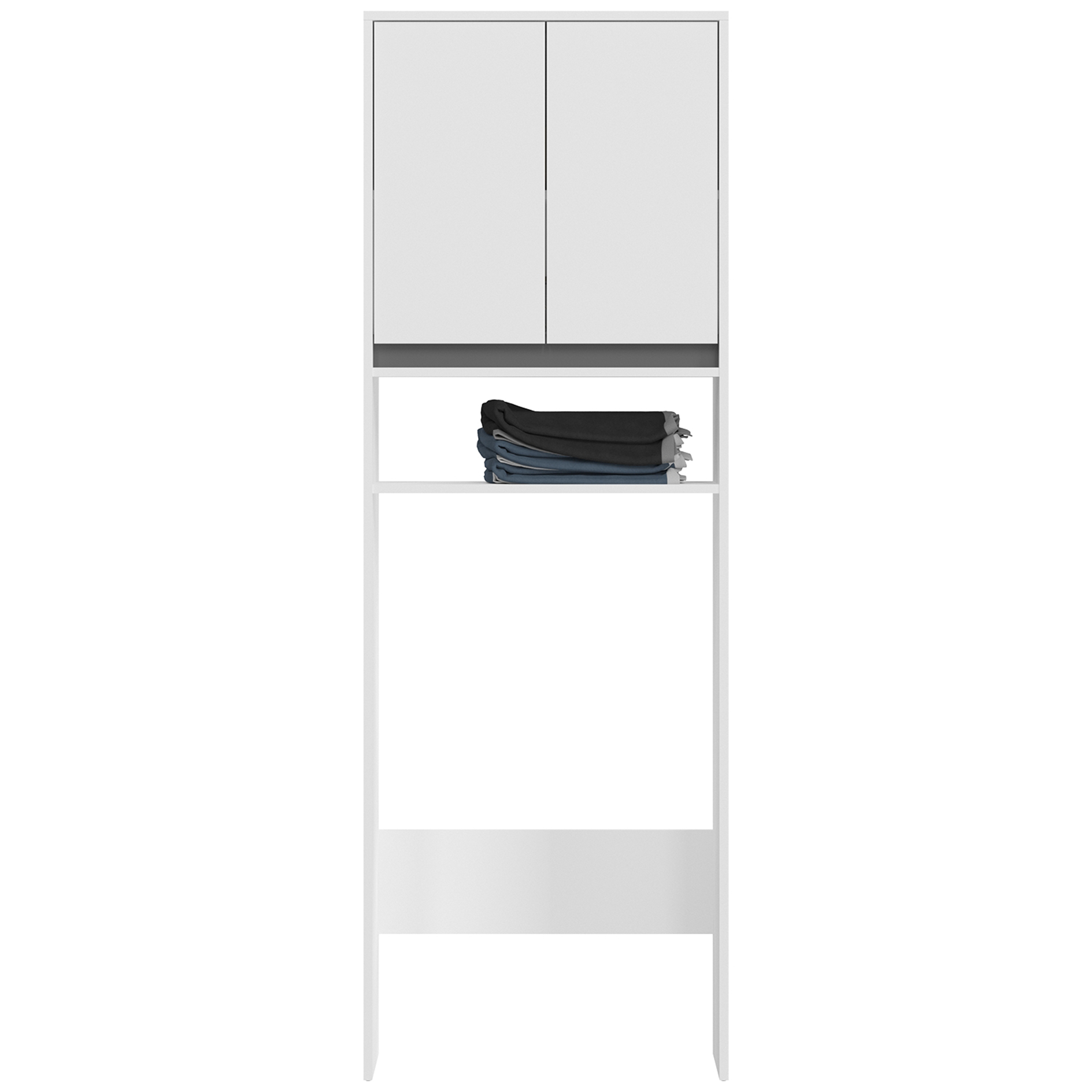 Waschmaschinenüberbau TORINO - weiß - 190 cm hoch