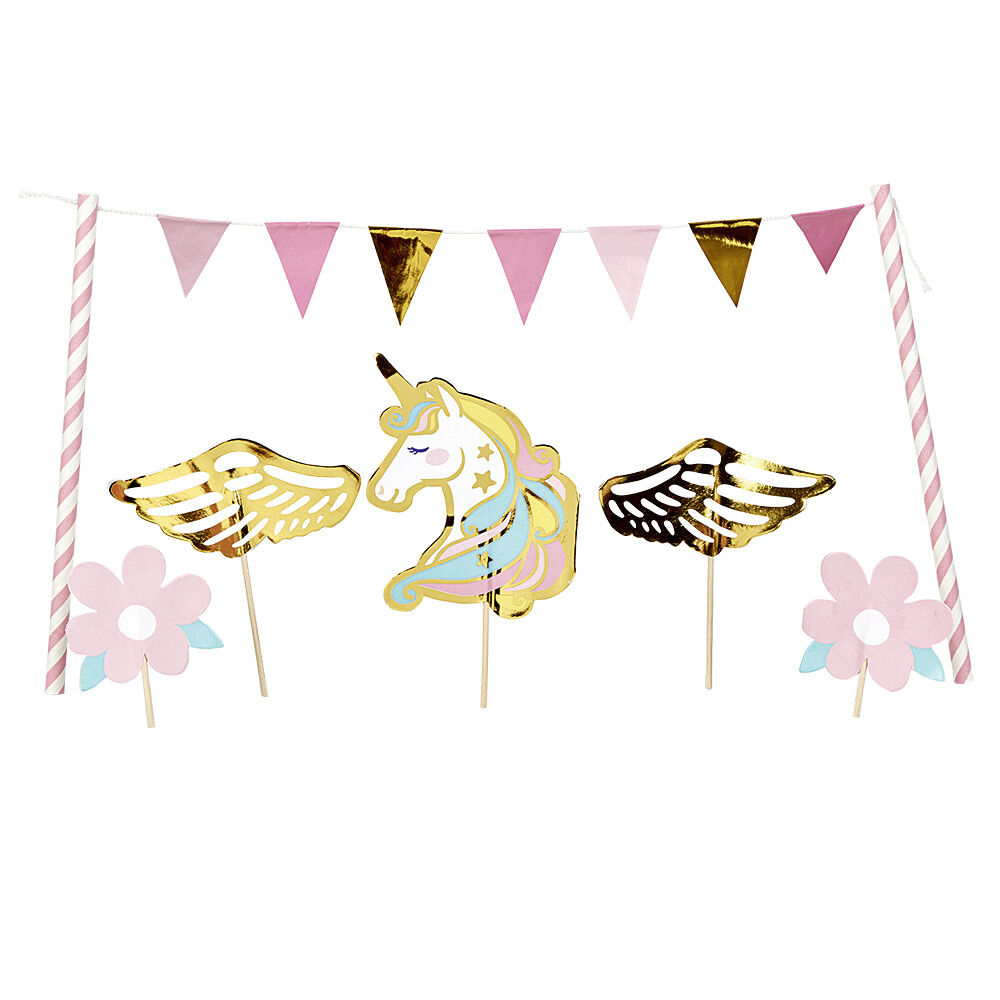 Décoration gâteau forme Licorne