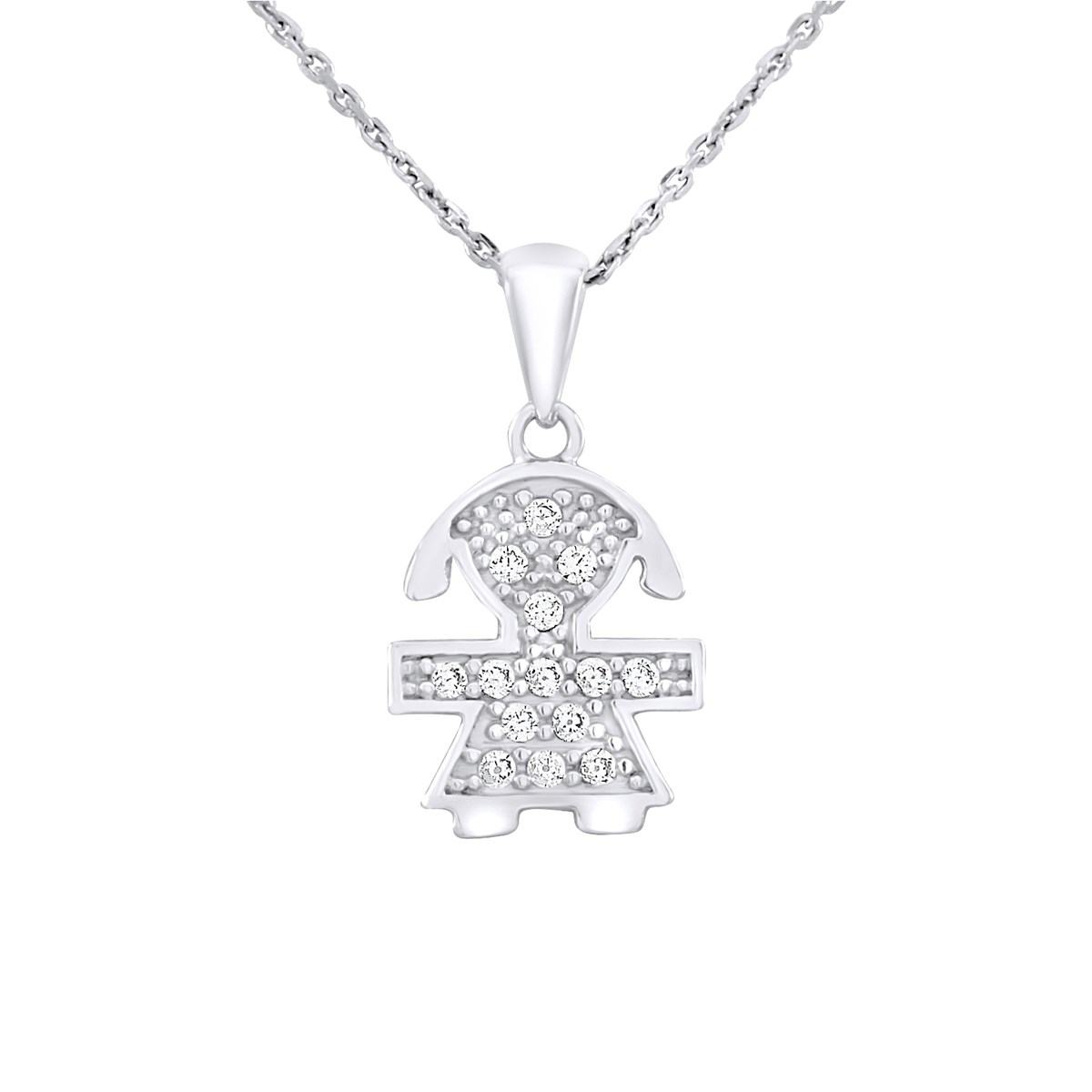 Pendentif FILLE - Argent 925