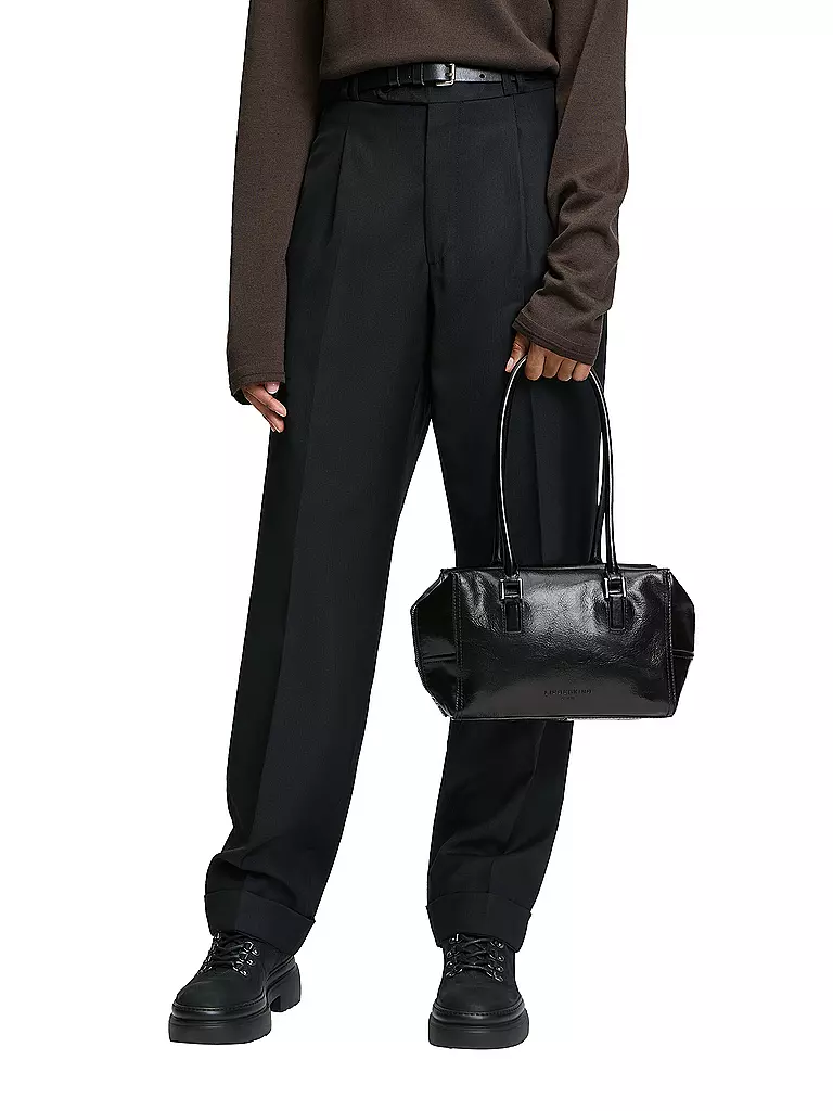 LIEBESKIND BERLIN Ledertasche - Schultertasche KAYLA SATCHEL Small schwarz