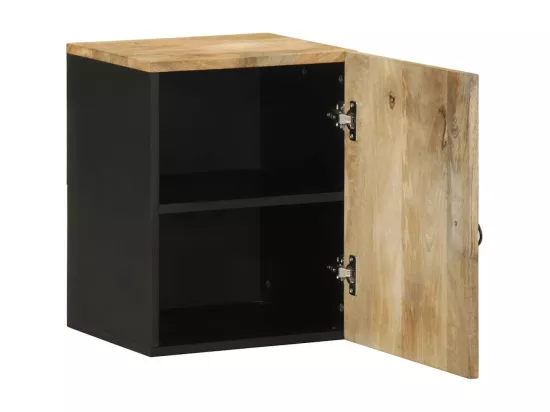 Armoire de salle de bain suspendue bois massif manguier