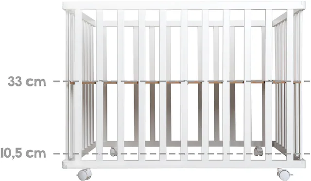 roba® Laufgitter »Little Stars, weiss, 74x100 cm« mit Folienboden
