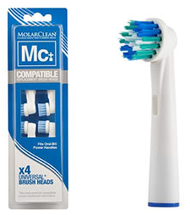MolarClean Replacement Brush Heads Oral-B 4ST