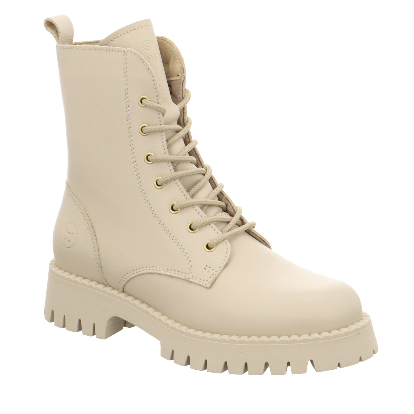 Schnürboots beige