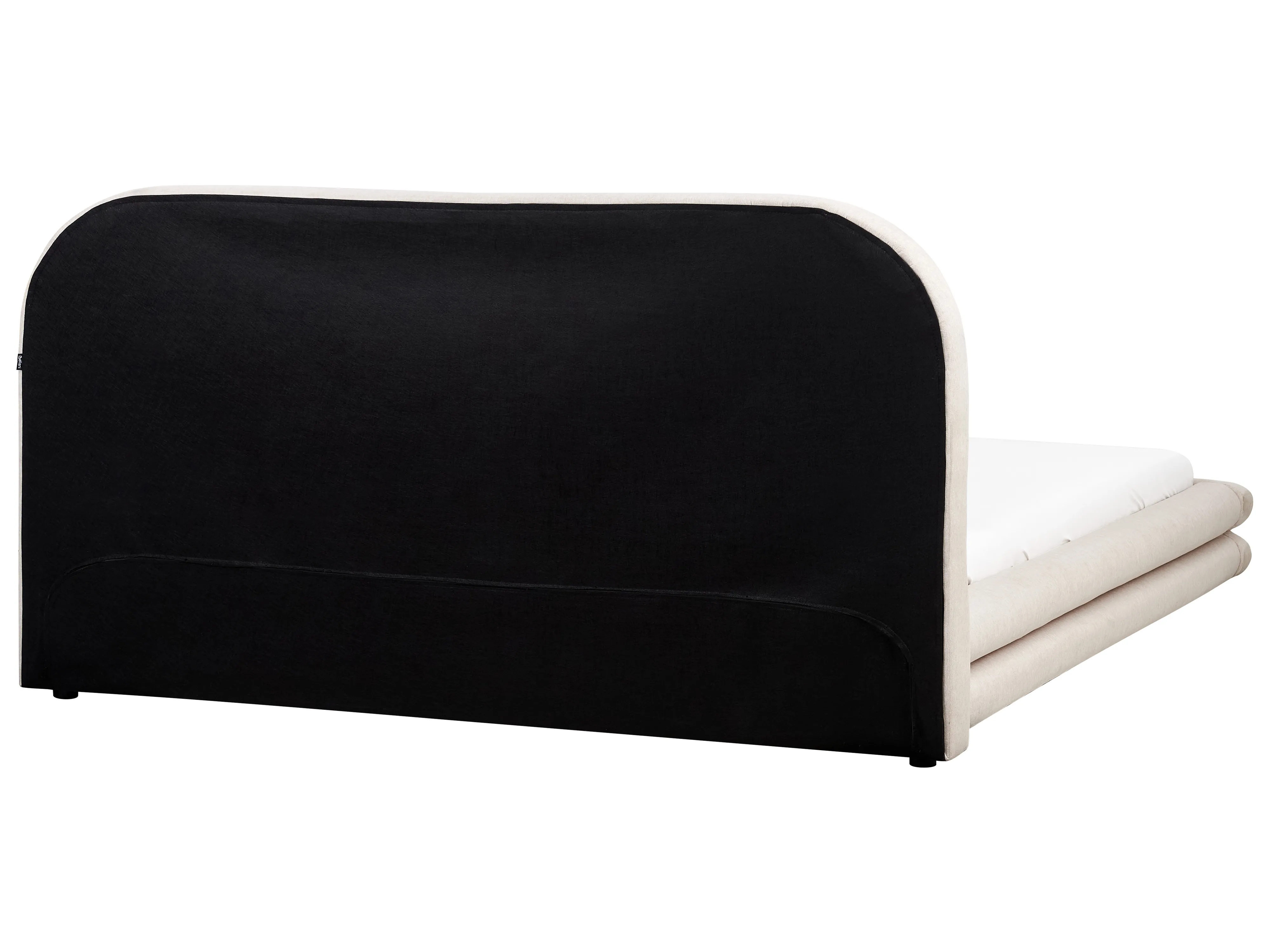 Bed Kunstlinnen LAVARDENS 180 x 200 cm Lichtbeige