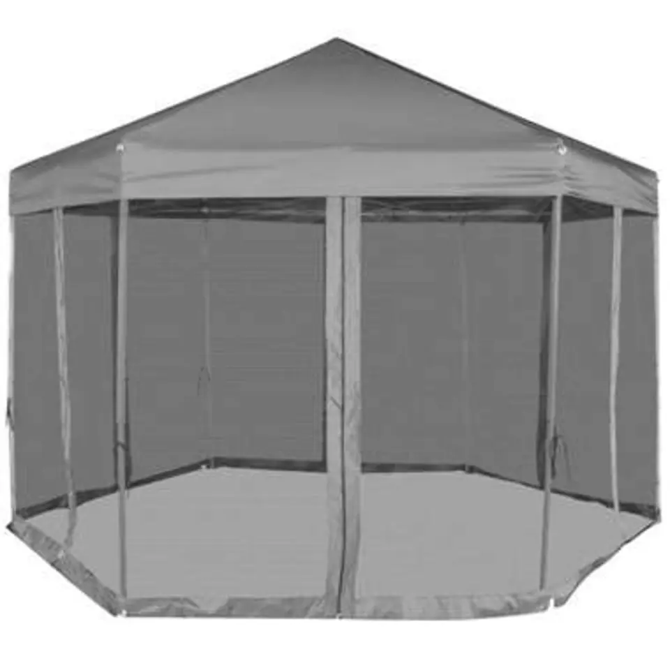 vidaXL - Partytent - Grijs - Stof
