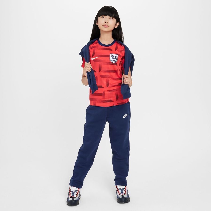Angleterre T-shirt d'Entraînement Dri-FIT Academy Pro Avant-Match - Rouge foncé/Bleu/Blanc Enfant
