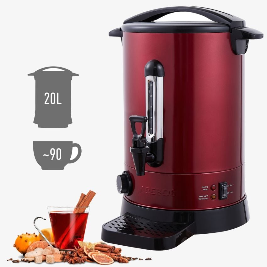 Glühweinkocher 20 L Rot