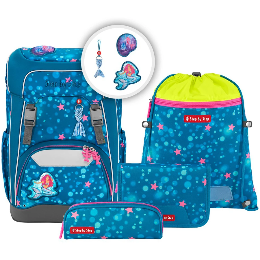 Step by Giant - Schulrucksack Set 5tlg. Mermaid Lola