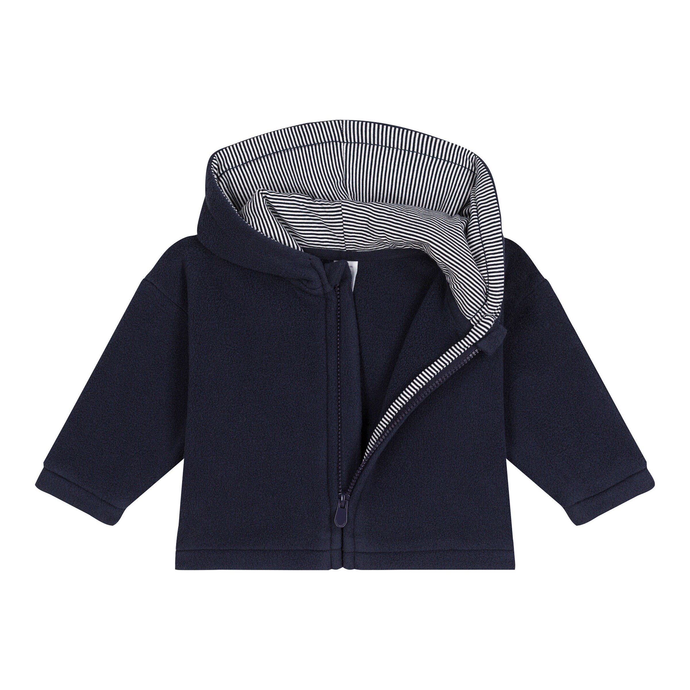 Petit Bateau Fleecejacke mit Kapuze marine