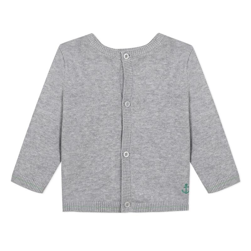 Cardigan tricot gris chiné pile face bébé garçon Absorba Aucune nuance