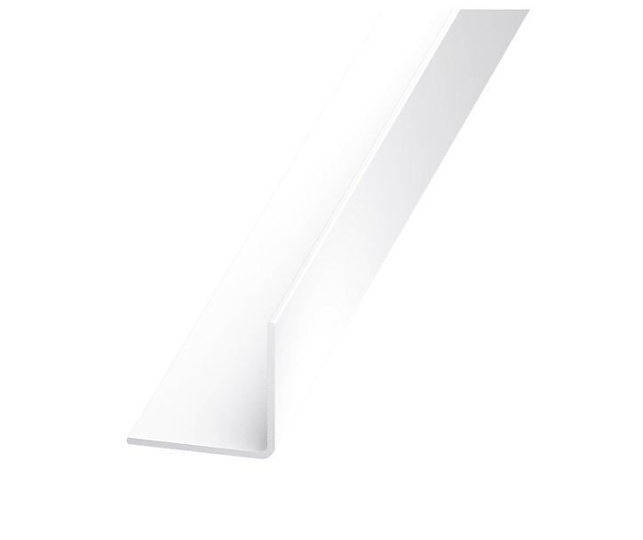 Cornière PVC blanc brillant 20 x 20 mm, 1,3 m