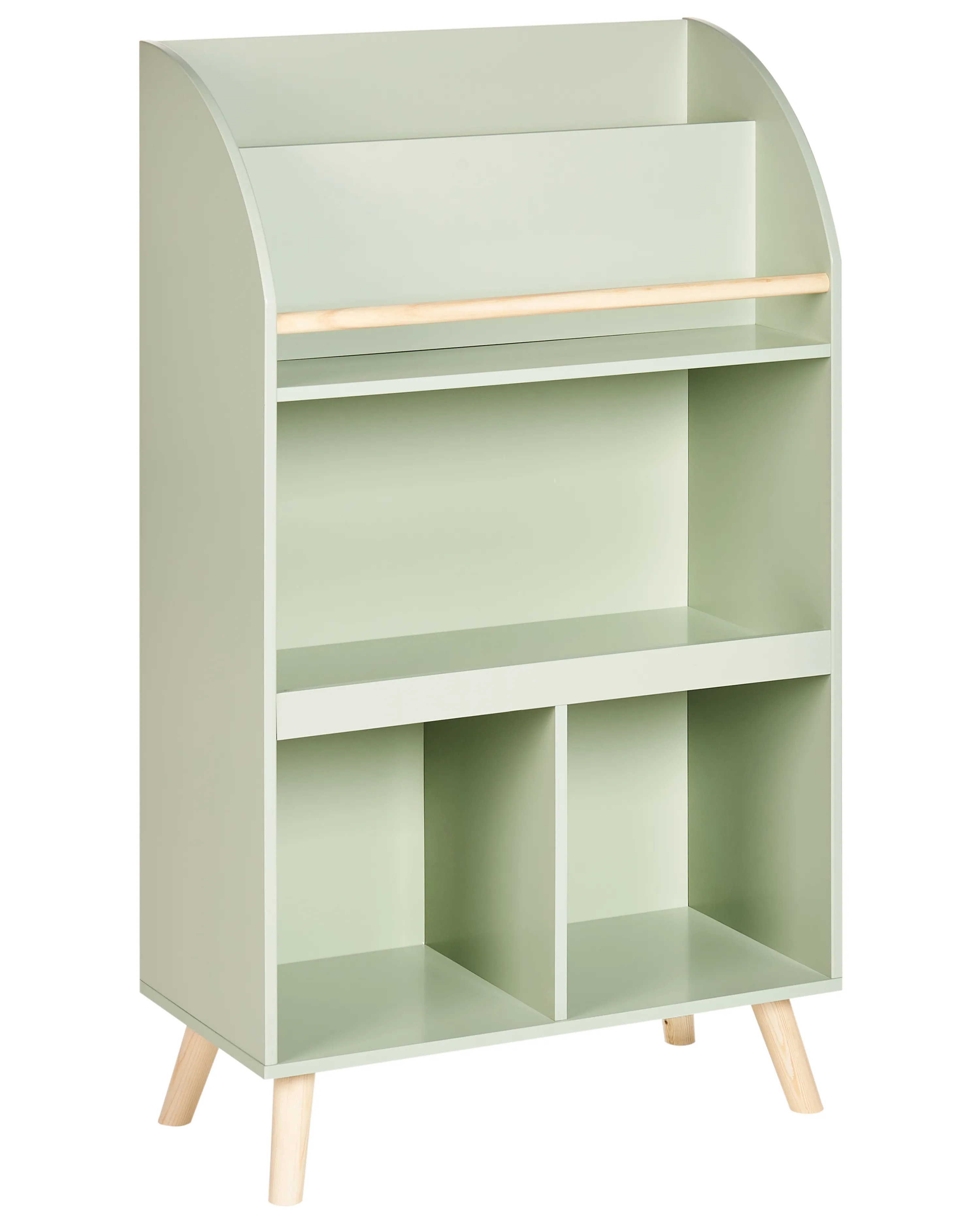 Boekenkast met 3 planken LILOET 102 cm Lichtgroen