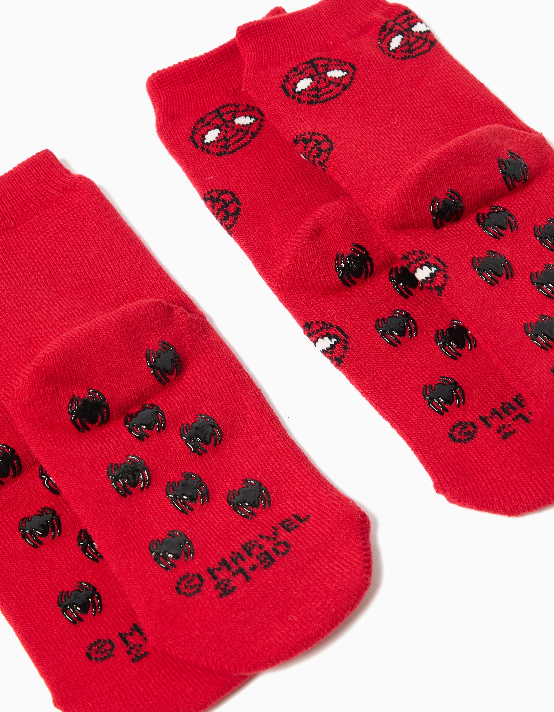 Pack 2 Meias Antiderrapantes 'Spider-Man' ©Disney, Menino, Vermelho