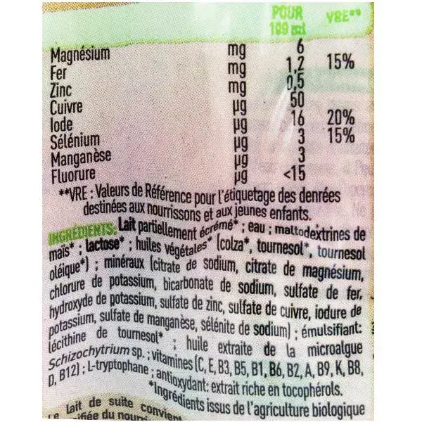 Leite líquido orgânico Babybio para bebês - 3ª etapa - 6 x 25cl