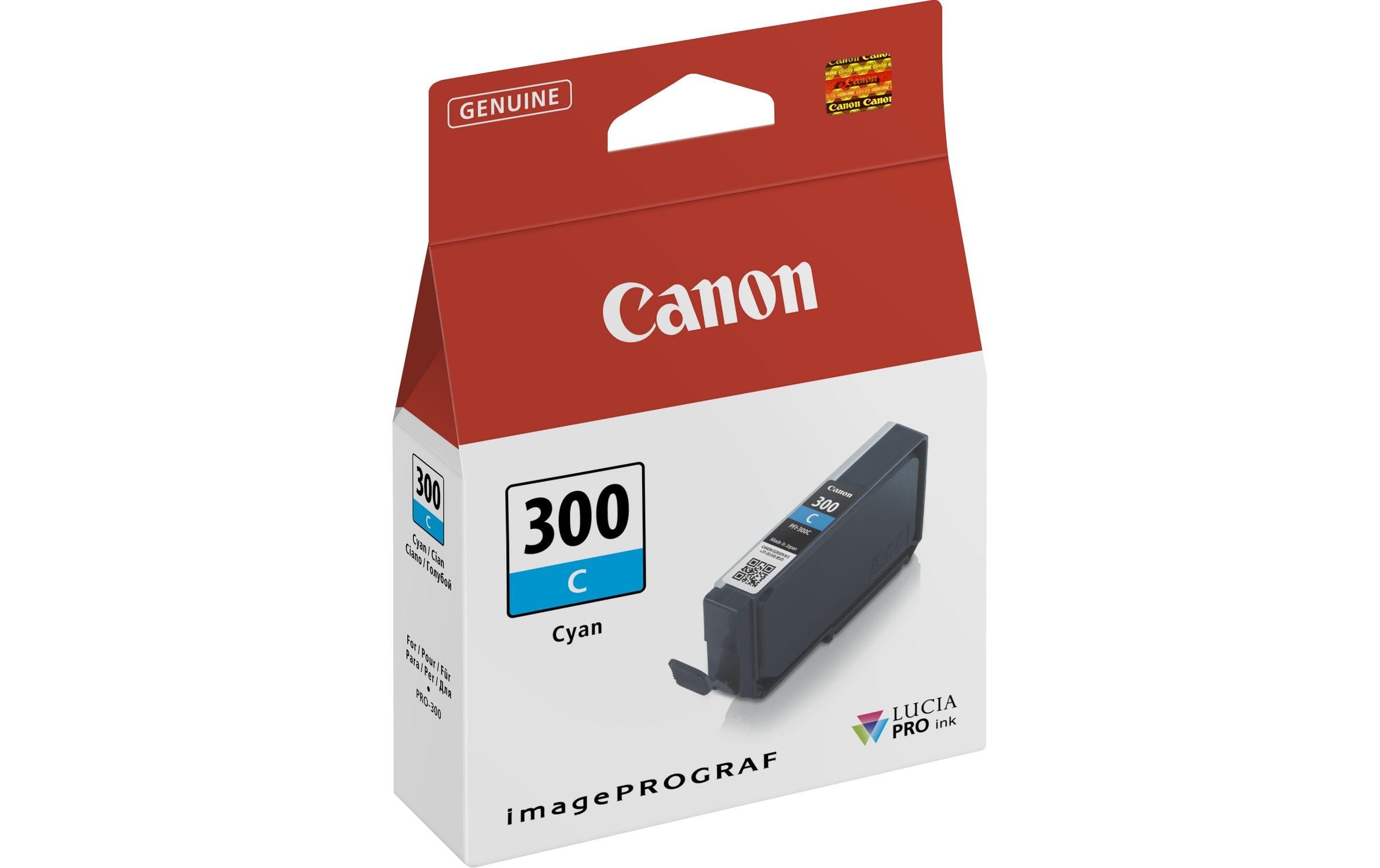 Tinte PFI-300C / 4194C001 1x CyanTinte, 1x Cyan
