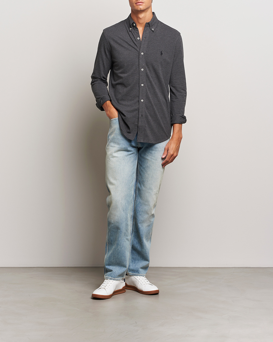 Polo Ralph Lauren Featherweight Mesh Shirt Windsor Heather