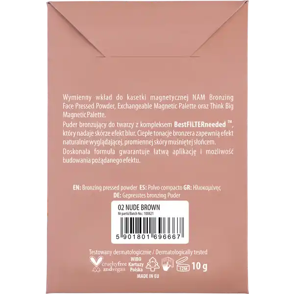 Bronzing Face Pressed Powder nr 2 in blister