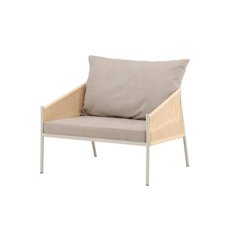 Fauteuil Beige Stof - 90x98x74cm - Louie
