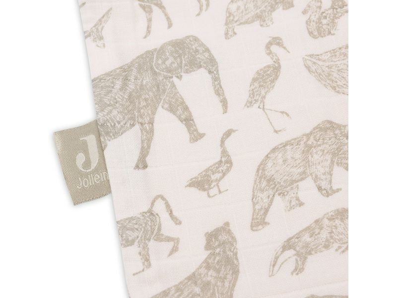 Jollein Baby-Sommerschlafsack Animals Olive Green 70 cm Sommerschlafsack für Kinder